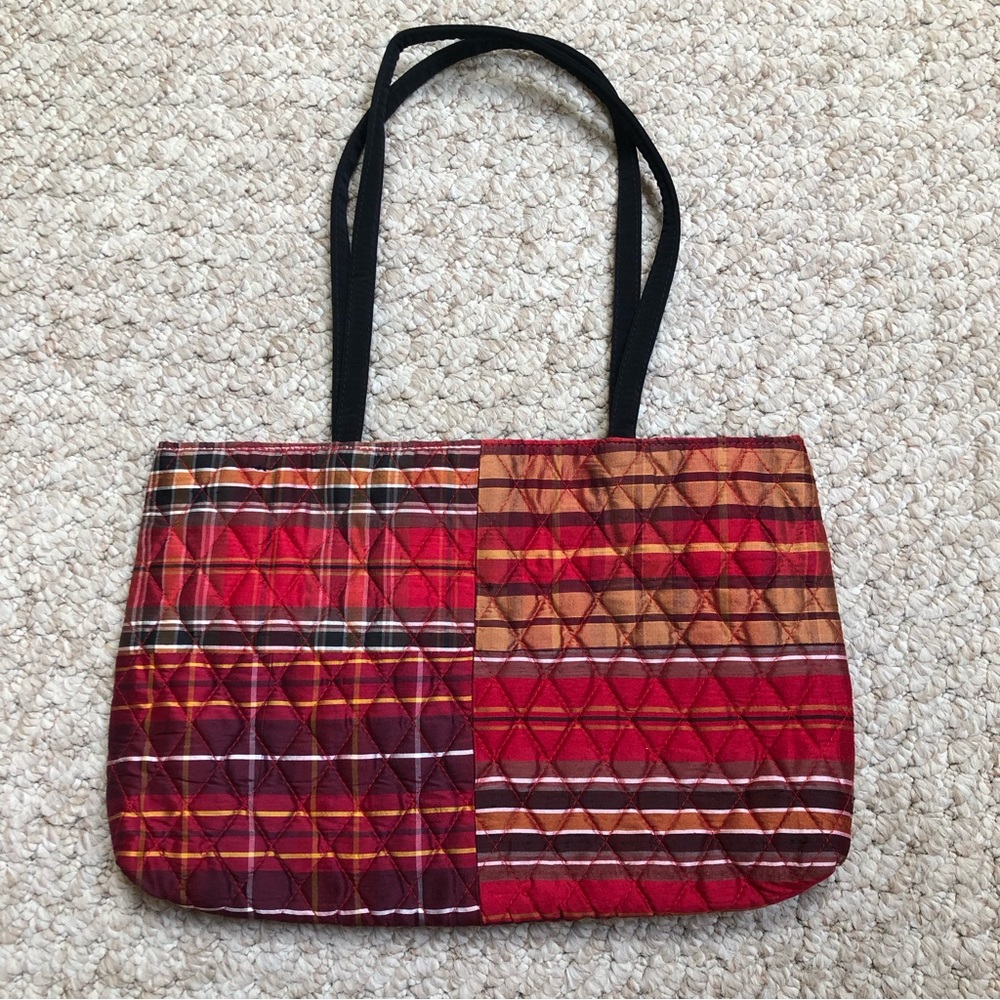 Vera Bradley quilted silk purse